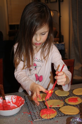 Iciing Her Cookies