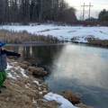 Flinging Snowballs Onto the Icy Pond