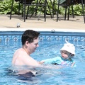 Syd Swimming With Her Daddy