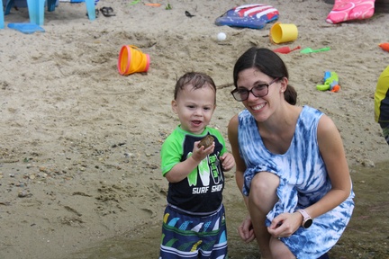 Owen and His Mommy at the Pond