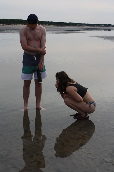 Sander and Lexi at Low Tide