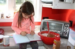 Writing the Recipe for Her Zucchini Bread