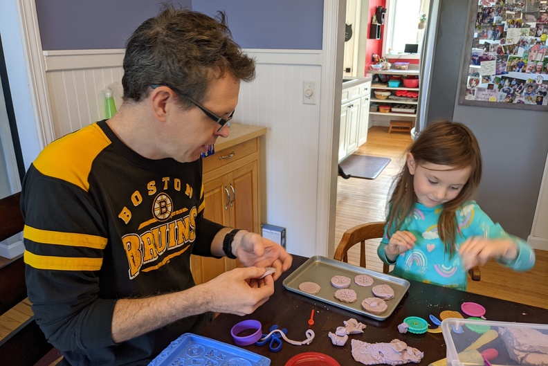 Playdough Party With Daddy