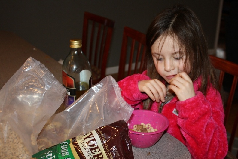 Making Her Own Snack Mix