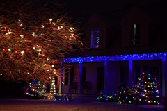 View of our Christmas Lights