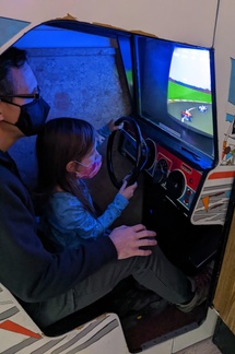 Showing Daddy Her Favorite Game