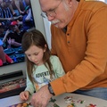 Evie Helping on the Disney Puzzle