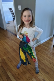 Evie and Her Toucan
