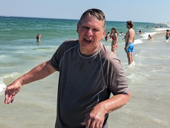 Wave Caught Grandpa a Bit