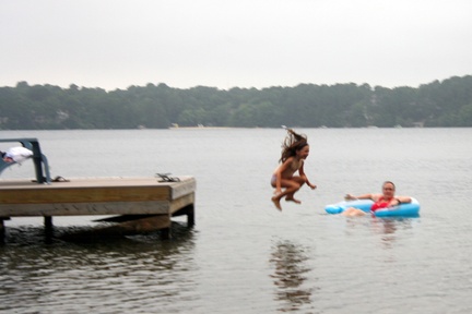 Wildling Jumping Off the Dock