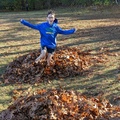 Attempting to Hurdle Leaf Piles
