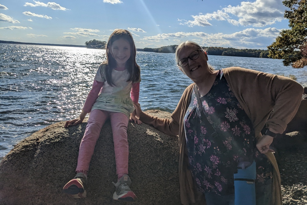 With Her Nana at Great Bay.MP