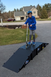 His Own Scooter Skate Ramp