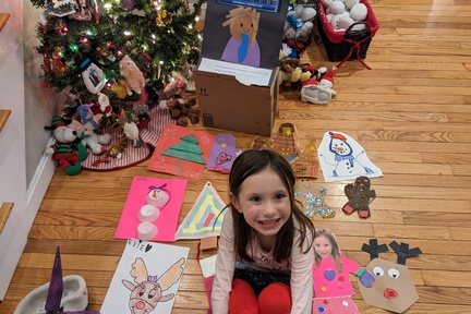 Evie and Her December Art