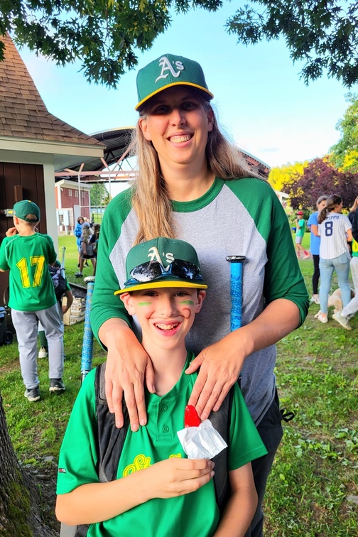 Coach Mommy and Thomas After the Big Game