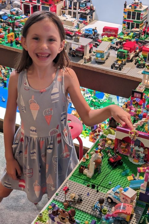 Added a Zipline to Her Legos