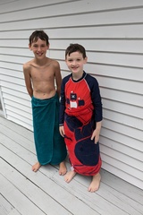 Wrapped Towel Boys