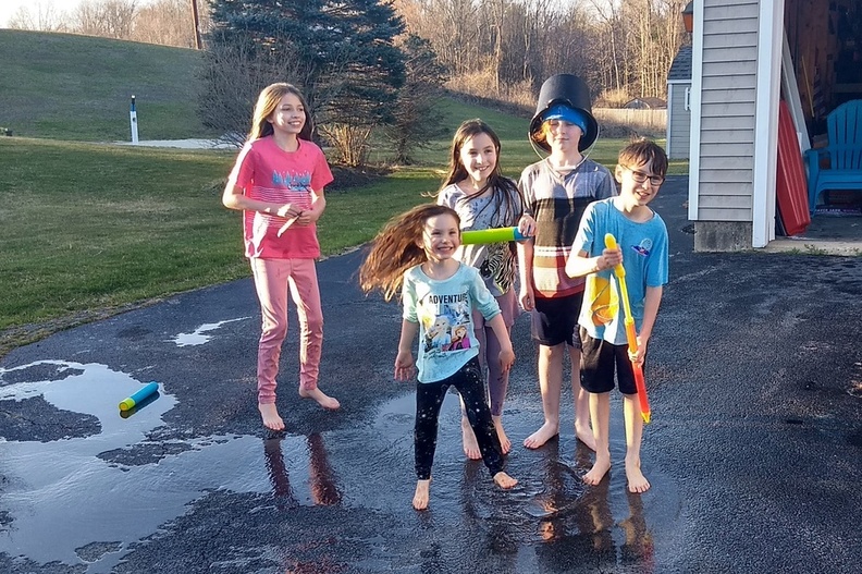 Water Play With the Neighbors