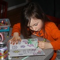 Coloring Her Easter Card