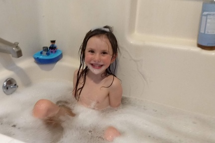 Crazy Bubble Bath Girl