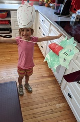 Her Dragon Kite From Camp
