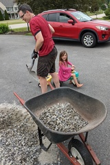 Hauling Rock With Daddy