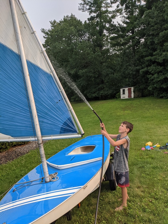 Getting All the Water Off the Sail