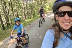 Family Biking Together