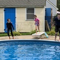 Family Pool Jump