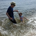 Wave Jumping With Daddy