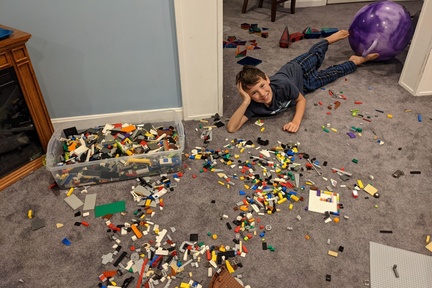 When Lego Takes Over the Basement