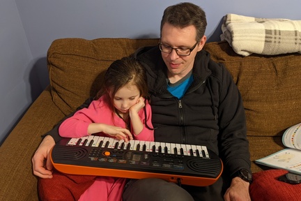 Piano Time With Her Daddy