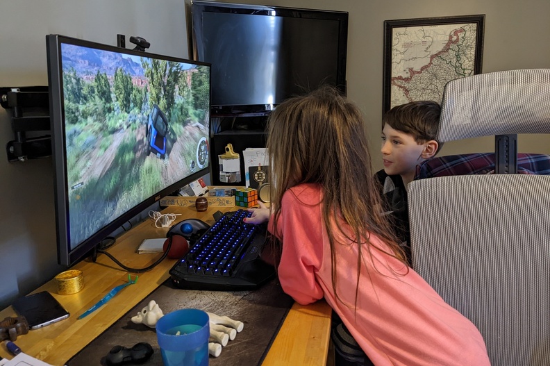 Teaching His Sister How to Drive in BeamNG