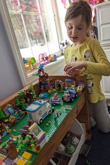 Playing With Her Lego Friends