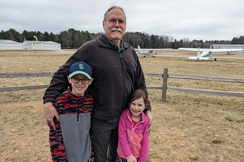 Papa and the Diercks at the Airfield