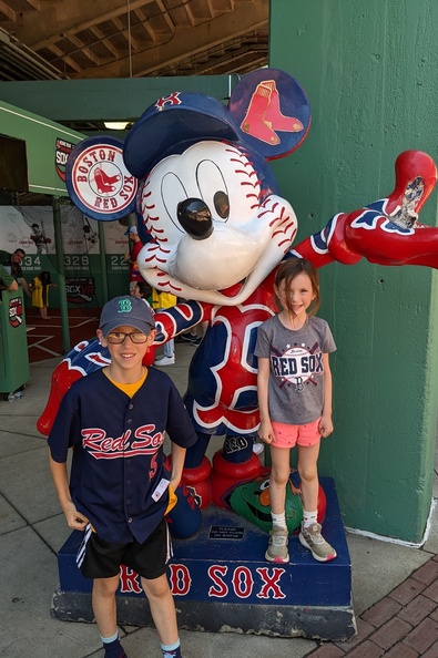 Mickey Mouse Red Sox Fans