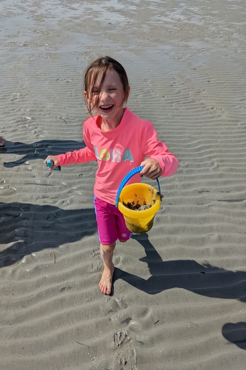 She Is So Happy She Has Sand In Her Bucket