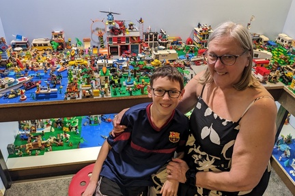 Showing Lego City to Nana
