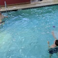 Frisbee in the Pool