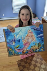 One Completed Glitter Mermaid