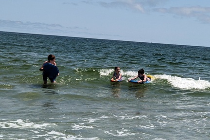 Three Cousins Riding the Waves