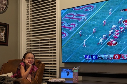 Trying to Convince US She Loves Football So She Can Stay Up