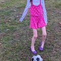 Soccer in Her Slipons